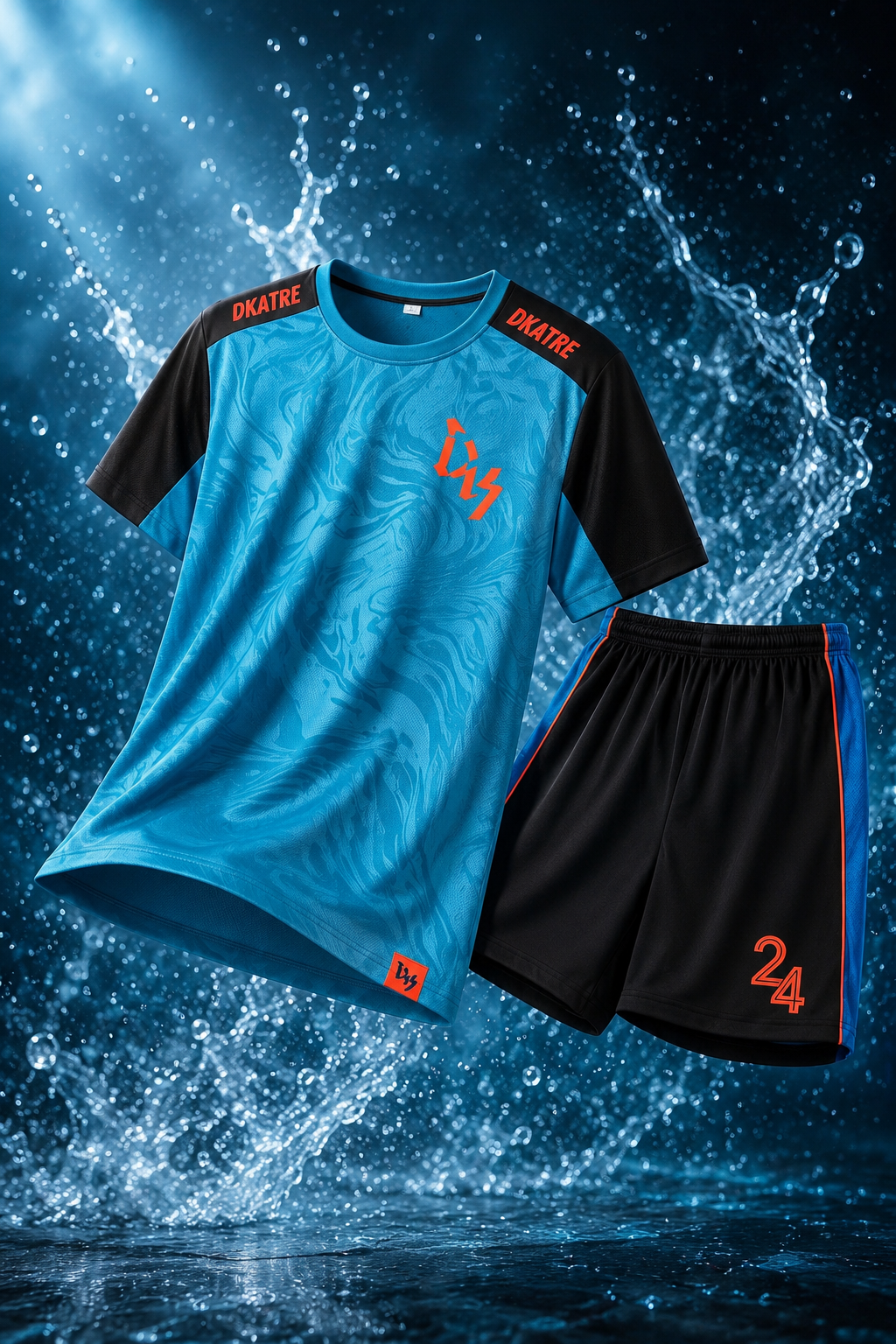 Ensemble DK x 24 light blue/black